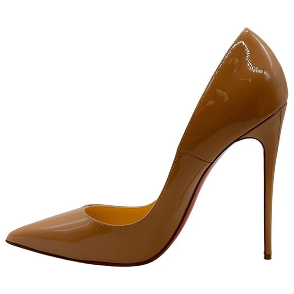 Christian Louboutin Nude Patent So Kate 120 Pumps - Picture 3 of 7